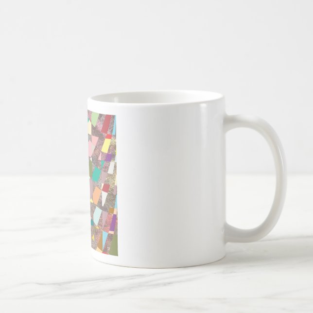 Abstract Colors Glitter Coffee Mug (Right)