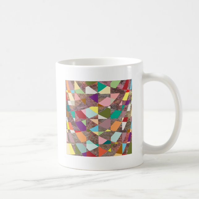 Abstract Colors Glitter Coffee Mug (Right)