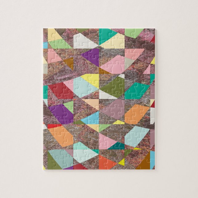 Abstract Colors Glitter Jigsaw Puzzle (Vertical)