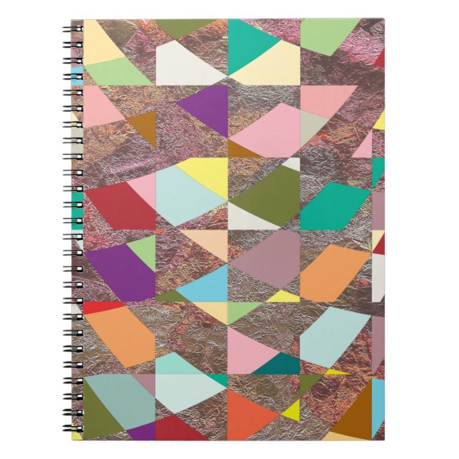 Abstract Colors Glitter Notebook (Front)