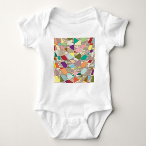 Abstract Colors Gold Baby Bodysuit