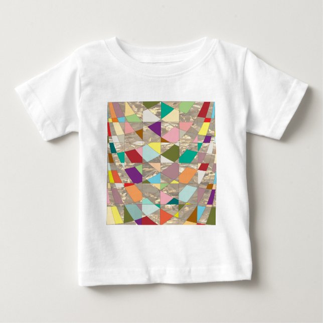 Abstract Colors Gold Baby T-Shirt (Front)