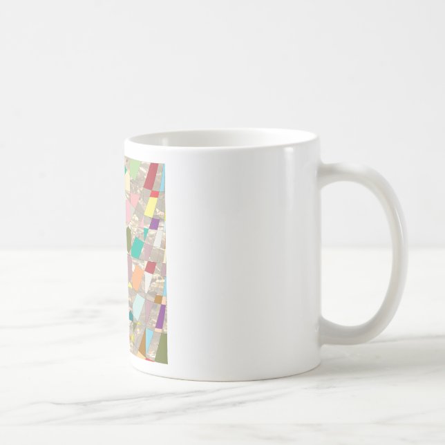 Abstract Colors Gold Coffee Mug (Right)