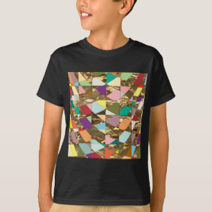 Abstract Colors Gold Foil T-Shirt