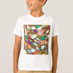 Abstract Colors Gold Foil T-Shirt