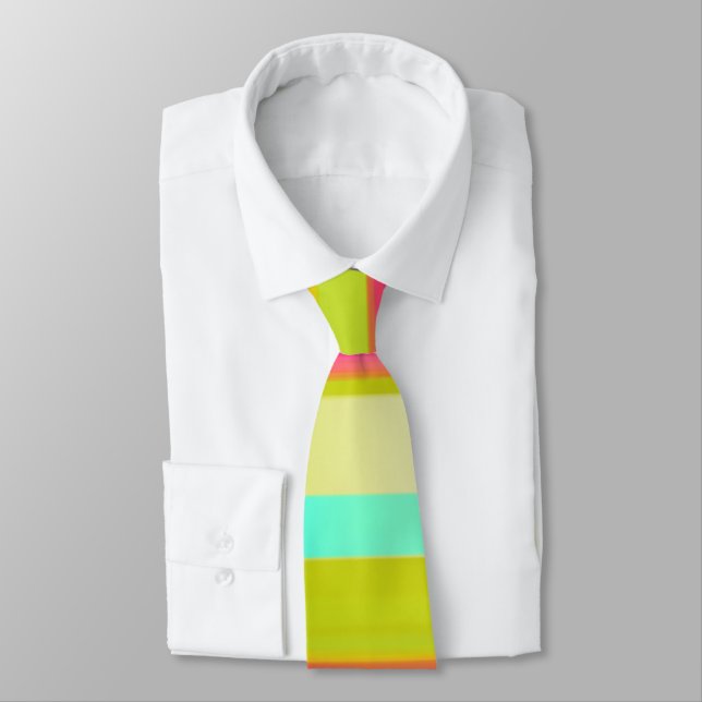 Abstract Colors Neck Tie (Tied)
