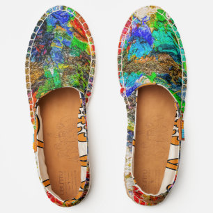 Abstract Colors Of Artistic Palette Espadrilles