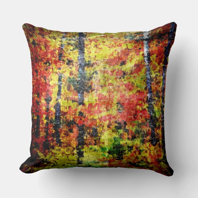 Abstract Colors Painting #12 Throw Pillow (Front)