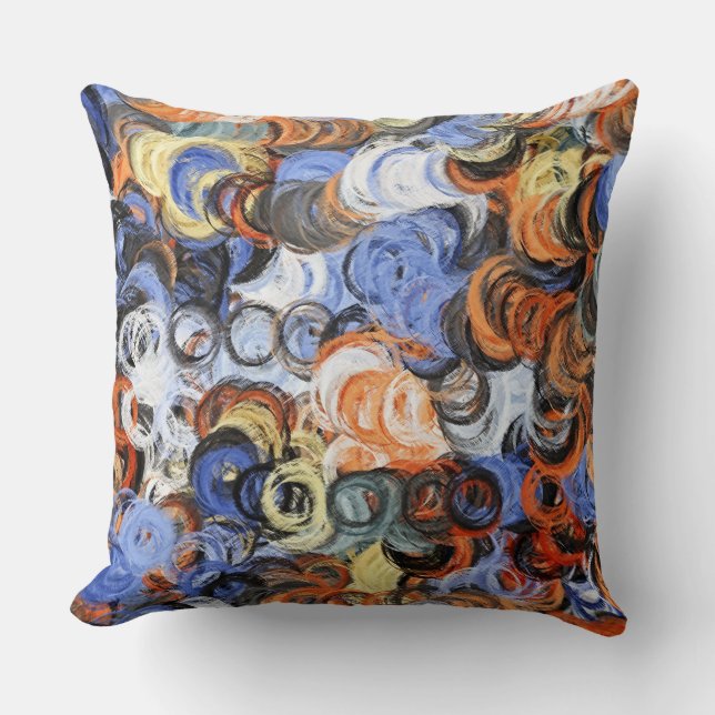 Abstract Colors Painting #5 Throw Pillow (Front)