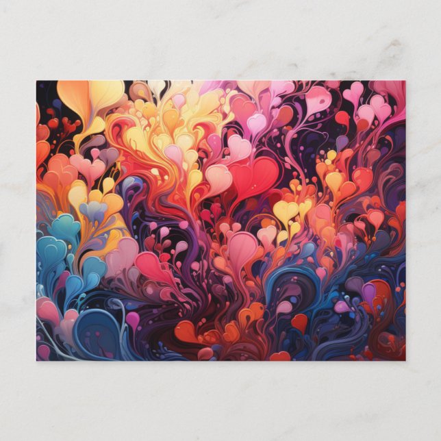 Abstract Colors Postcards (Front)