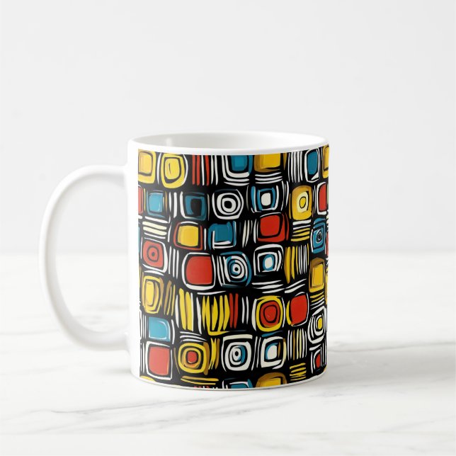 Abstract Colors Psychedelic Coffee Mug (Left)