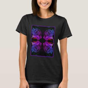 Abstract Colors Rose Fantasy Flower T-Shirt