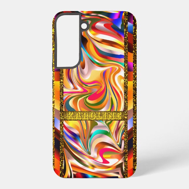Abstract Colors Stylish Samsung Galaxy Case (Back)