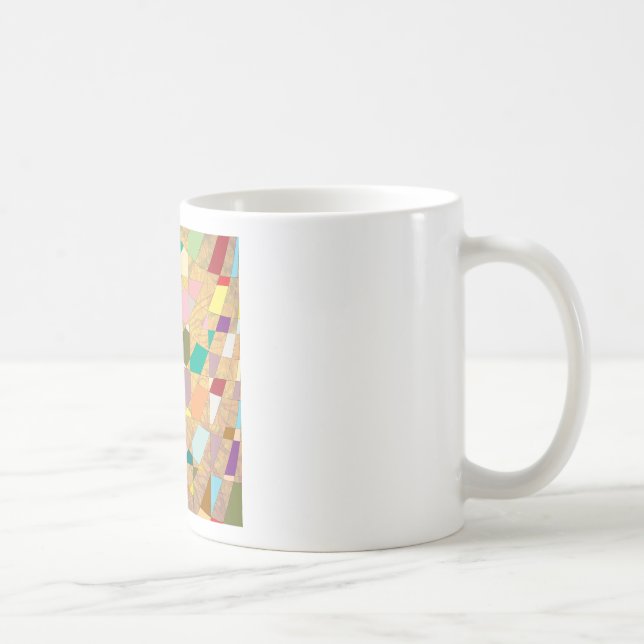 Abstract Colors Sun Burst Coffee Mug (Right)