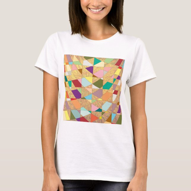 Abstract Colors Sun Burst T-Shirt (Front)
