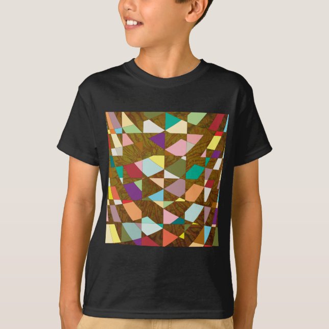 Abstract Colors Sun Burst T-Shirt (Front)