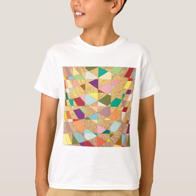 Abstract Colors Sun Burst T-Shirt (Front)