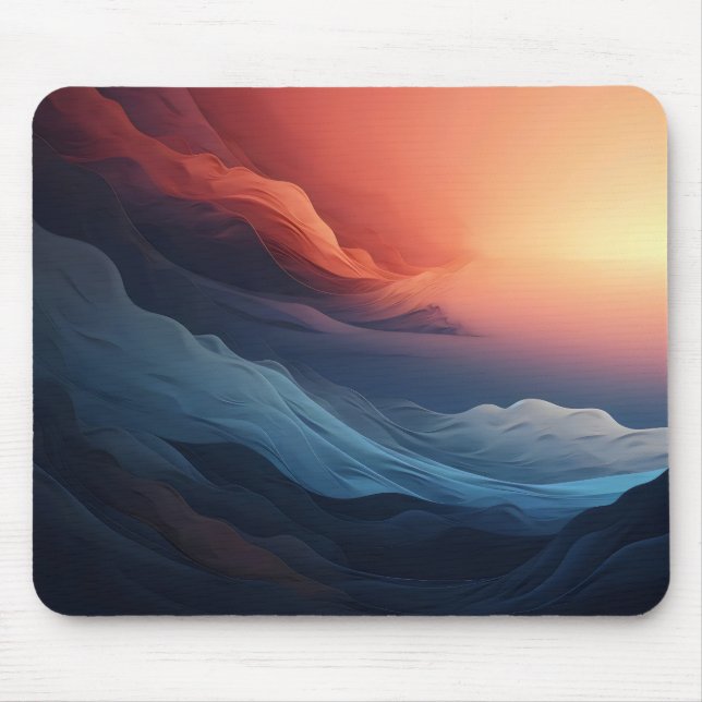 Abstract Colors Sunset Mouse Pad (Front)