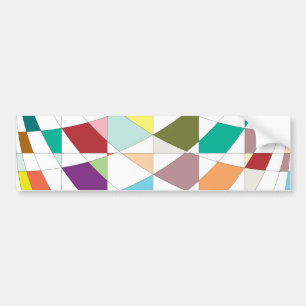 Abstract Colors Tapestry Bumper Sticker