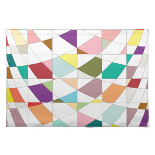 Abstract Colors Tapestry Cloth Placemat