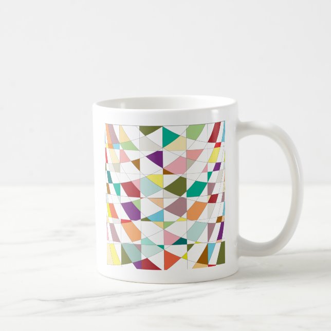 Abstract Colors Tapestry Coffee Mug (Right)