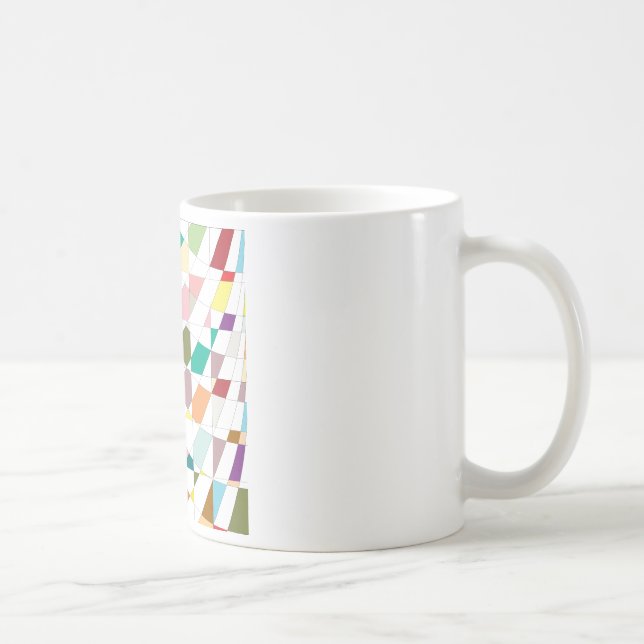 Abstract Colors Tapestry Coffee Mug (Right)