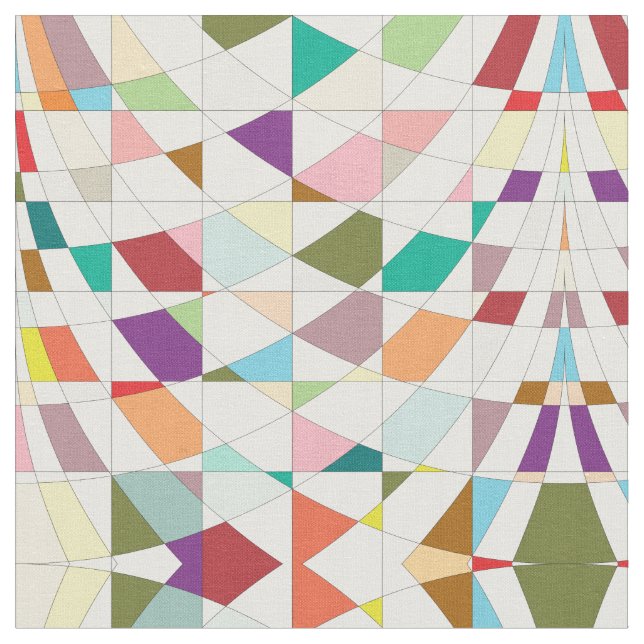 Abstract Colors Tapestry Fabric (Close Up)