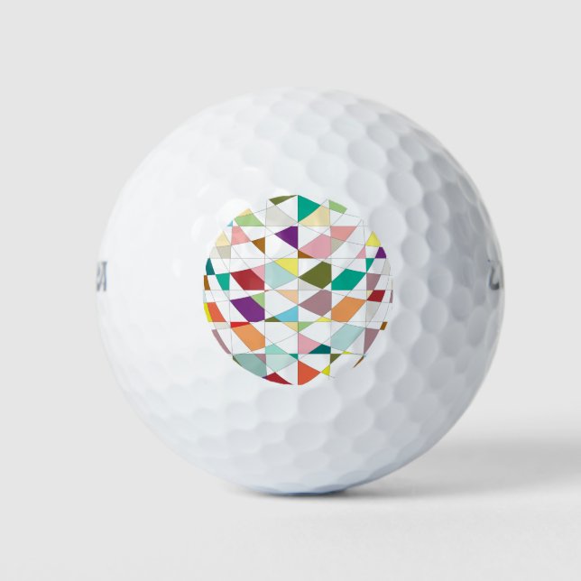 Abstract Colors Tapestry Golf Balls (Front)