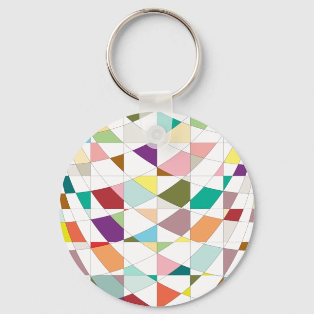 Abstract Colors Tapestry Keychain (Front)