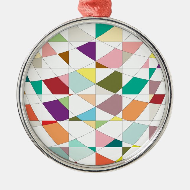 Abstract Colors Tapestry Metal Ornament (Front)