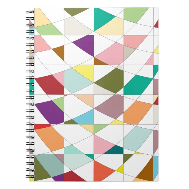 Abstract Colors Tapestry Notebook (Front)