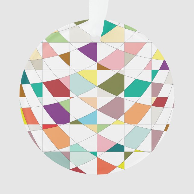 Abstract Colors Tapestry Ornament (Front)