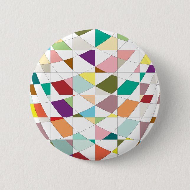 Abstract Colors Tapestry Pinback Button (Front)