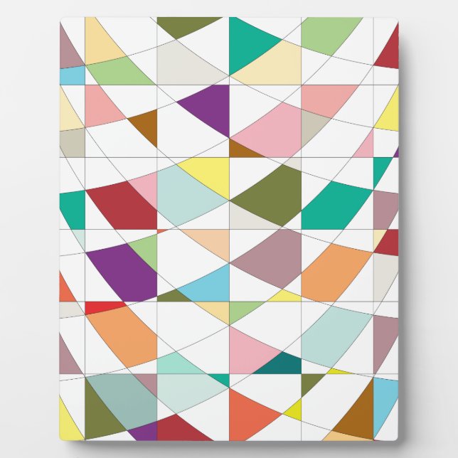 Abstract Colors Tapestry Plaque (Front)