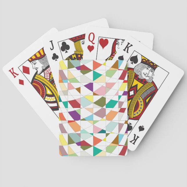Abstract Colors Tapestry Poker Cards (Back)