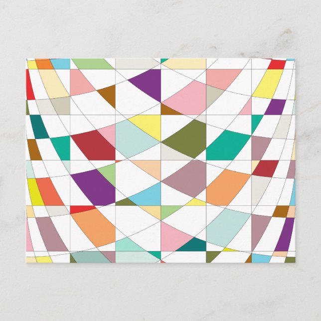 Abstract Colors Tapestry Postcard (Front)