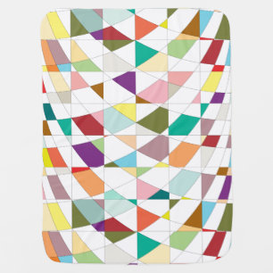 Abstract Colors Tapestry Receiving Blanket