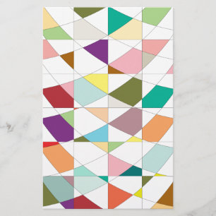 Abstract Colors Tapestry Stationery