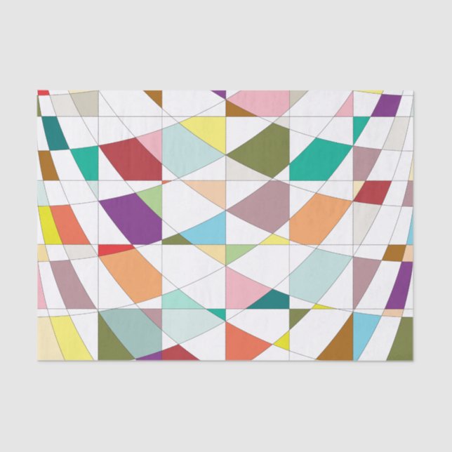 Abstract Colors Tapestry Tissue Paper (Front)