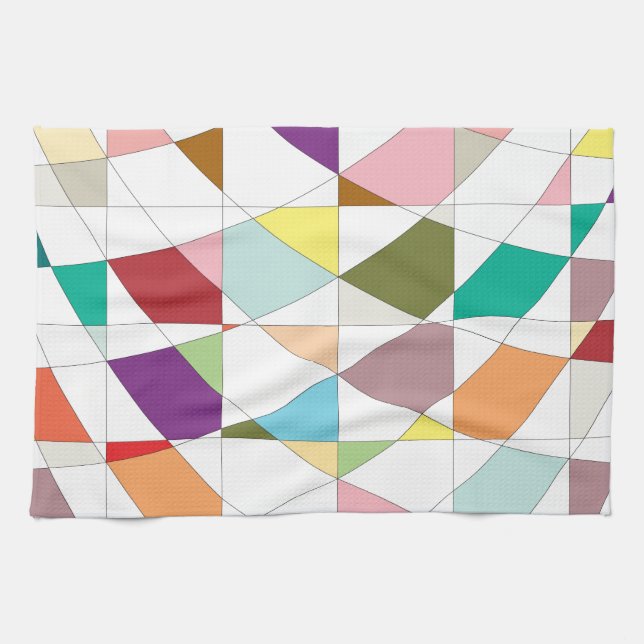 Abstract Colors Tapestry Towel (Horizontal)