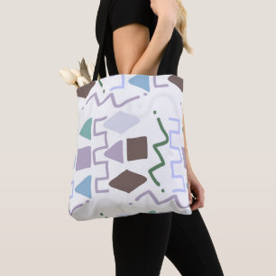 Abstract colour modern tote bag