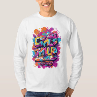 Abstract colour theme T-shirt 