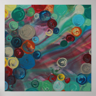 Abstract colourful art print