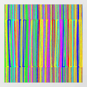 Abstract colourful Lines Wallart Wall Decal