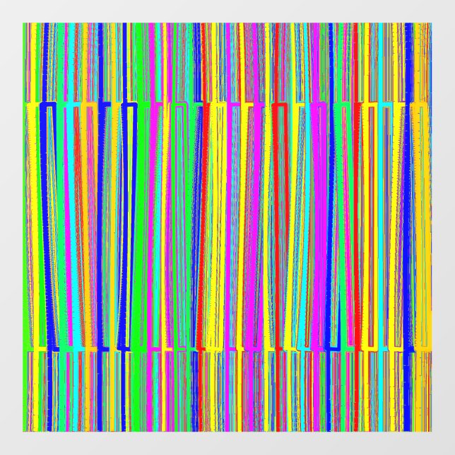 Abstract colourful Lines Wallart  Wall Decal (Front)