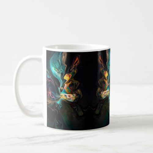 Abstract Colourful Smoke Coffee Mug