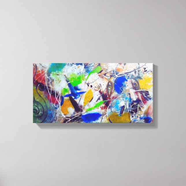 Abstract Colours Canvas  Print (Front)