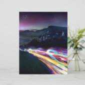 Abstract Colours Northern Lights Road (Standing Front)