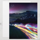 Abstract Colours Northern Lights Road (Front/Back)