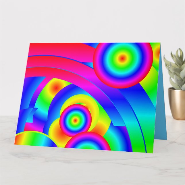 Abstract Comet Card (Small Plant)